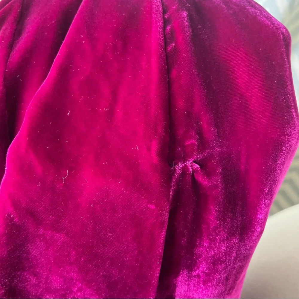 Rebecca Taylor 6 velvet dress fuchsia - Picture 9 of 9